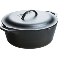 Lodge Ferro Fuso Casseruole Lodge Cast Iron Dutch Oven con coperchio 6.62 L 32.4 cm