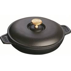 Fonte Plats à gratin peu profonds Staub Round avec couvercle 0.75 L 20 cm