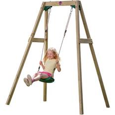 Plastic Playground Plum Wooden Single Swing Set