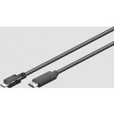 Kabler Qnect USB C - USB Micro-B 0.2m