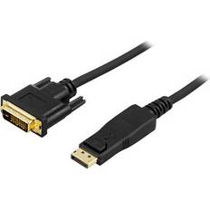 Dvi kabel Deltaco DVI-D - DisplayPort 1m