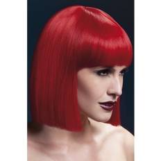 Women Short Wigs Smiffys Fever Lola Wig Red