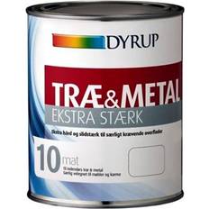 Dyrup 10 Metalmaling, Træmaling Hvid 1L