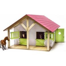 Kids Globe Horse stable Pink with 2 boxes and storage