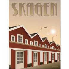 Vissevasse Skagen Habour Poster 30x40cm