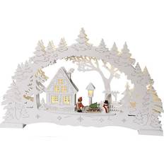 Beige Pueblos Navideños Star Trading Ulm Pueblo Navideño 43cm