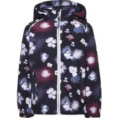 Sky shell jacket Name It Mini Alfa Flower Printed Softshell Jacket - Blue/Sky Captain (13139348)