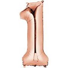 Amscan Foil Balloon SuperShape Number 1 Rose Gold