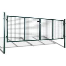 Green Gates vidaXL Garden Mesh Gate Fence Door Wall Grille 120.5x49.2"