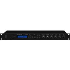 Monacor SA-130DMP, 2.0 kanavaa, 70 W, 0,1% 90 dB, 20 20000 Hz, Riviliittimen kiinnikkeet