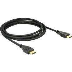 DeLock 4K 19 pin HDMI - HDMI High Speed with Ethernet 1m