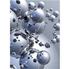 Ideal Decor Murals Silver Orbs (00413)