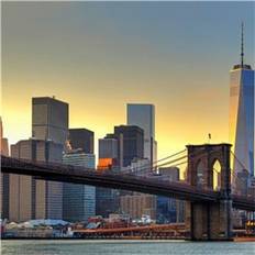 Ideal Decor Murals Brooklyn Bridge At Sunset (00148)