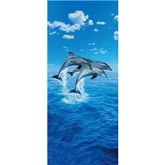 Ideal Decor Murals Three Dolphins (00599)