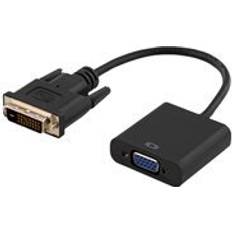 Dvi d till vga kabel Deltaco DVI-D - VGA Adapter M-F