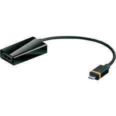 Goobay Micro USB-A - HDMI/Micro USB-A 2.0 Adapter M-F 0.2m