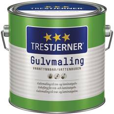 Trestjerner Målarfärg Trestjerner - Golvfärger Vit 0.75L