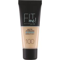 Fit me matte + poreless foundation Maybelline Fit Me Matte + Poreless Foundation #100 Warm Ivory