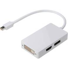 Digitus Mini DisplayPort - DisplayPort/HDMI/DVI-D Adapter M-F 0.2m