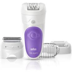 Braun Silk-épil 5-541 Wet & Dry 28 pinzas Lila, Blanco