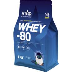 Blåbär Proteinpulver Star Nutrition Whey-80 Blueberry Cheesecake 1kg