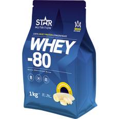 Proteiinijauheet Star Nutrition Whey-80 Banana 1kg