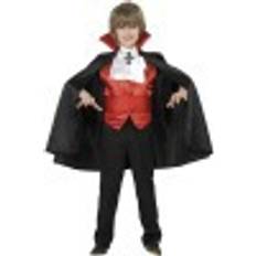 Smiffys Dracula Boy Costume Red & Black