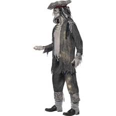 Abiti eleganti Smiffys Costume Ghoul Nave Fantasma Adulto Grigio 21331l