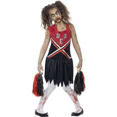 Rød Kostymer Smiffys Zombie Cheerleader Costume