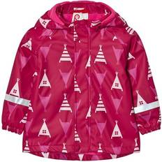 Fleecefodrat Regnjackor Barnkläder Reima Koski Kid's Rain Jacket - Dark Berry (521507-3927)