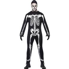 Smiffys Skelett Jumpsuit Maskeraddräkt