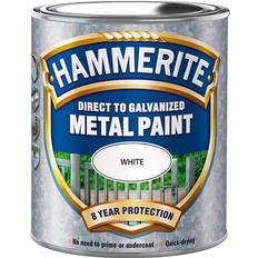 Hammerite Direct to Galvanised Metal Paint White 0.75L