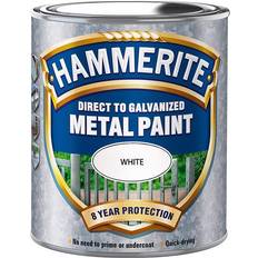 Hammerite Målarfärg Hammerite Direct to Galvanised Metallfärg Vit 0.75L