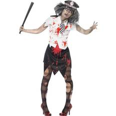 Zombies Maskeradkläder Smiffys Zombie Poliskvinna Maskeraddräkt