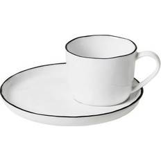 Apto para Lavavajillas Tazas de café espresso Broste Copenhagen Nordic Salt Taza de café espresso 10cl