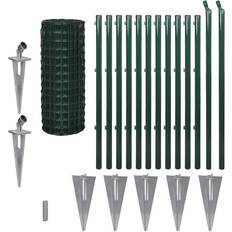 Verde Kit recinzione vidaXL Set Spike Euro Fence 100cmx25m