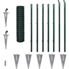 Verde Kits de valla vidaXL Set Spike Euro Fence 120cmx10m