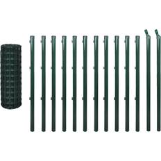 Verde Kit recinzione vidaXL Set Euro Fence 80cmx25m