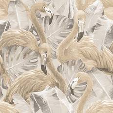 Galerie Papel pintado vinilo animales flamenco beige