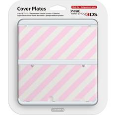 Nintendo Autocollants pour Skin de Jeu Nintendo Cover Plate 14 - Pink Strip Design (New Nintendo 3DS)