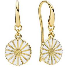 Marguerit Earrings 11mm - Gold/White