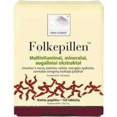 Multivitaminer Kosttilskud på tilbud New Nordic Folkepillen 120 stk