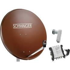 Antennes Paraboliques Schwaiger SAT Sans Récepteur SPI9962SET6 Nombre Dabonnés 8