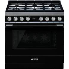 Cocinas de gas Smeg CPF9GPBL Black