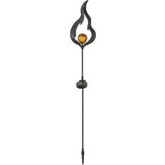 Orange Bedlamper Star Trading Solar Energy Flame Light Bedlampe 85cm