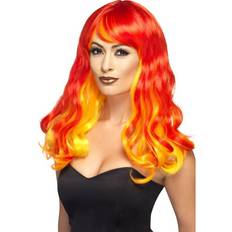 Gula Peruker Smiffys Ombre Devil Flame Wig