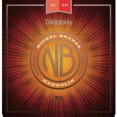 D'Addario NBM1140 médium 11-40 Jeu de 8 cordes pour mandoline