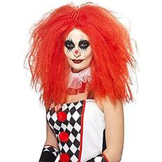 Smiffys Red Crimped Clown Wig for Women