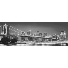 Gris Papiers peints Komar Papier Peint Brooklyn Bridge 368x127cm Papier