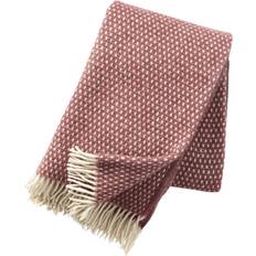 Klippan Yllefabrik Knut Filt Röd, Brun (200x130cm)